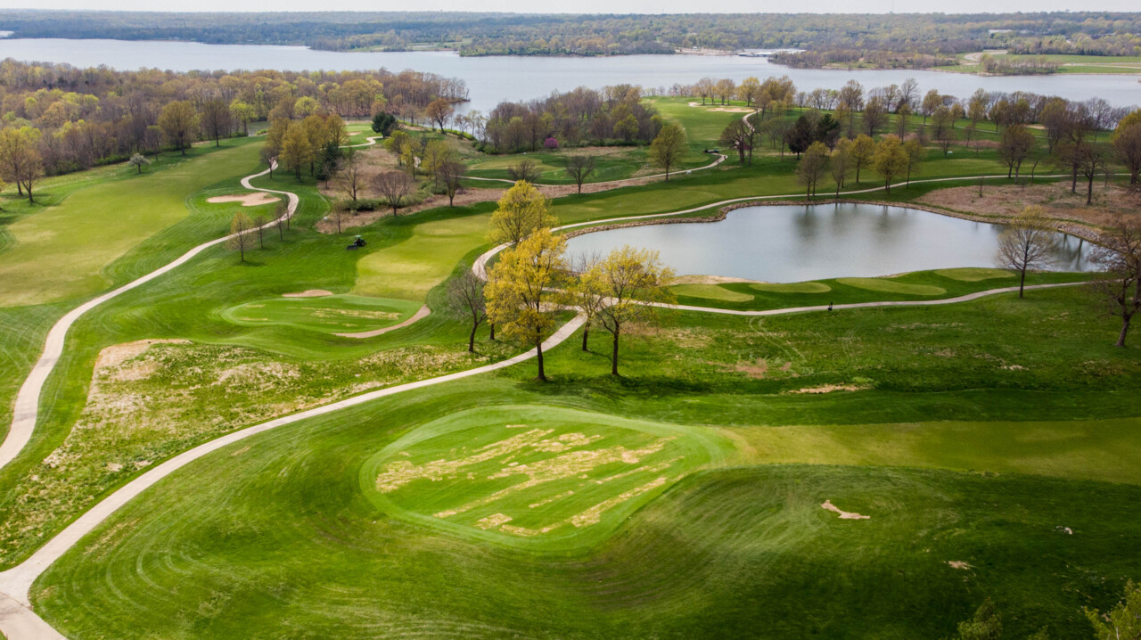 Misapplied lawn chemicals burned the greens on this Jackson County golf