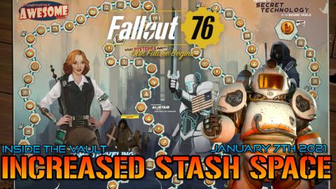 Fallout 76: Bethesda Will Increase The Stash Space By 1,2...