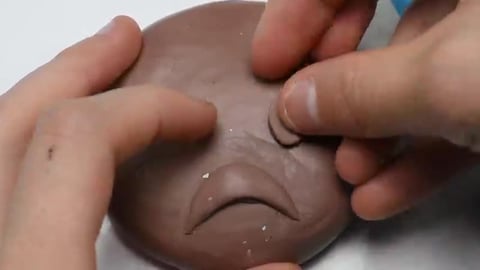 Angry Face Emoji Sculpture