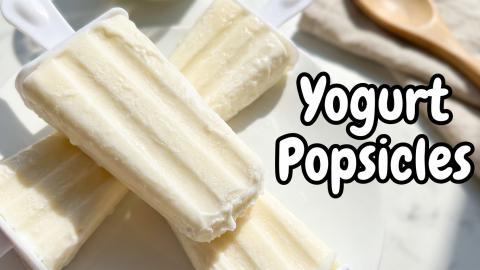 Hot Summer Yoghurt Popsicles.