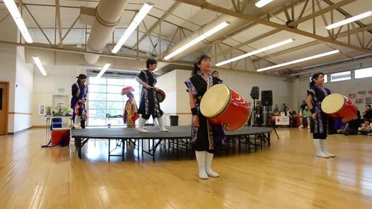 Watch Okinawa Taiko Drummers and Dancers perform at the Ferndale Cherry