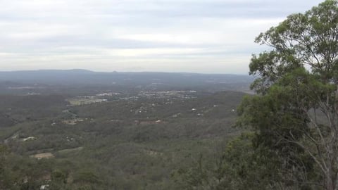 Huskies swim in waterfall & big hike