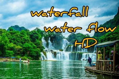 Video HD | water flow - waterfall relaxing