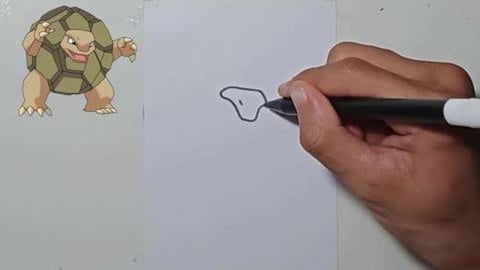 DRAW POKEMON GOLEM #SHORTS