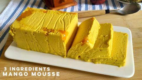 3-Ingredient Mango Mousse Recipe |No bake and  Non-Dairy ...