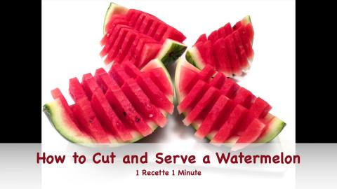 How to Cut and Serve a Watermelon with Voice-Over 