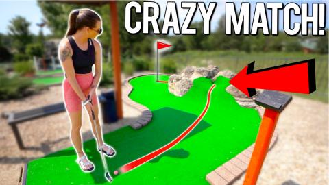 A Roller Coaster of a Mini Golf Match! | Who Will Win?! -...