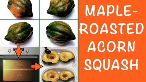 Maple-Roasted Acorn Squash (Pepper Squash)