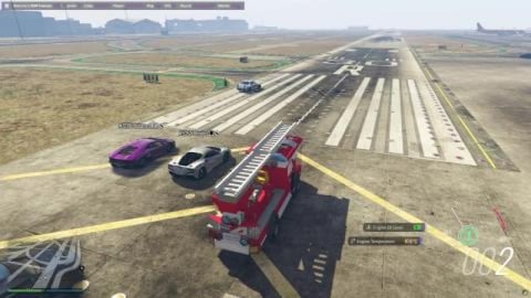 GTA 5 LEGO FIRE TRUCK DRAG RACE