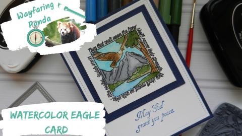 Eagle Watercolor card
