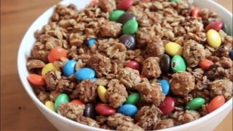 Honey Roasted Peanut Butter Granola | SweetTreats