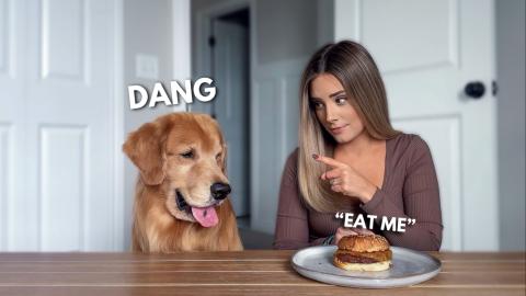 Leaving My Dog Alone with a JUICY Burger