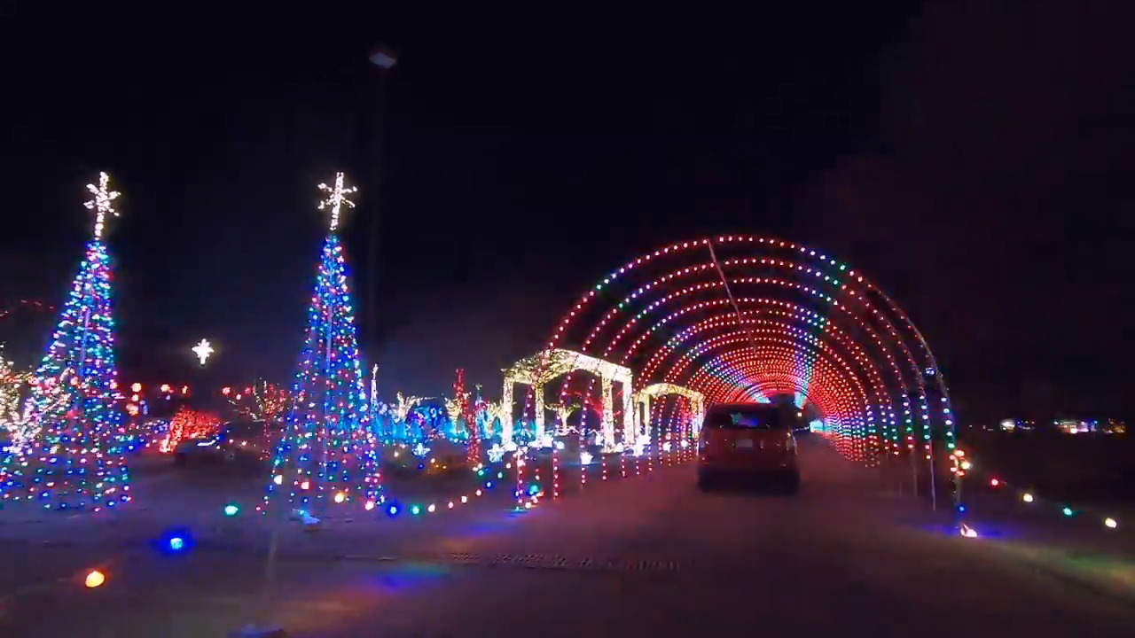 Christmas lights in Wichita at Botanica's Illuminations Wichita Eagle