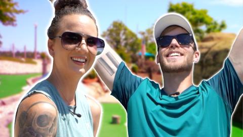 I Never Thought We Could Get A Mini Golf Hole In One Here...