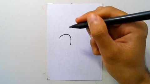 Drawing happy zombie graffiti