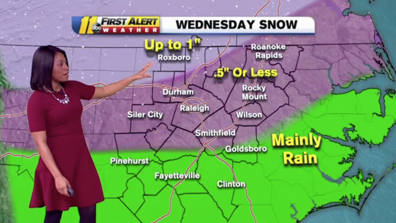 NC weather Snow, sleet possible for Raleigh, Triangle this week
