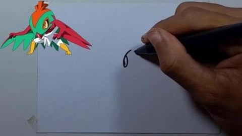 Drawing Pokemon HAWLUCHA POK shorts