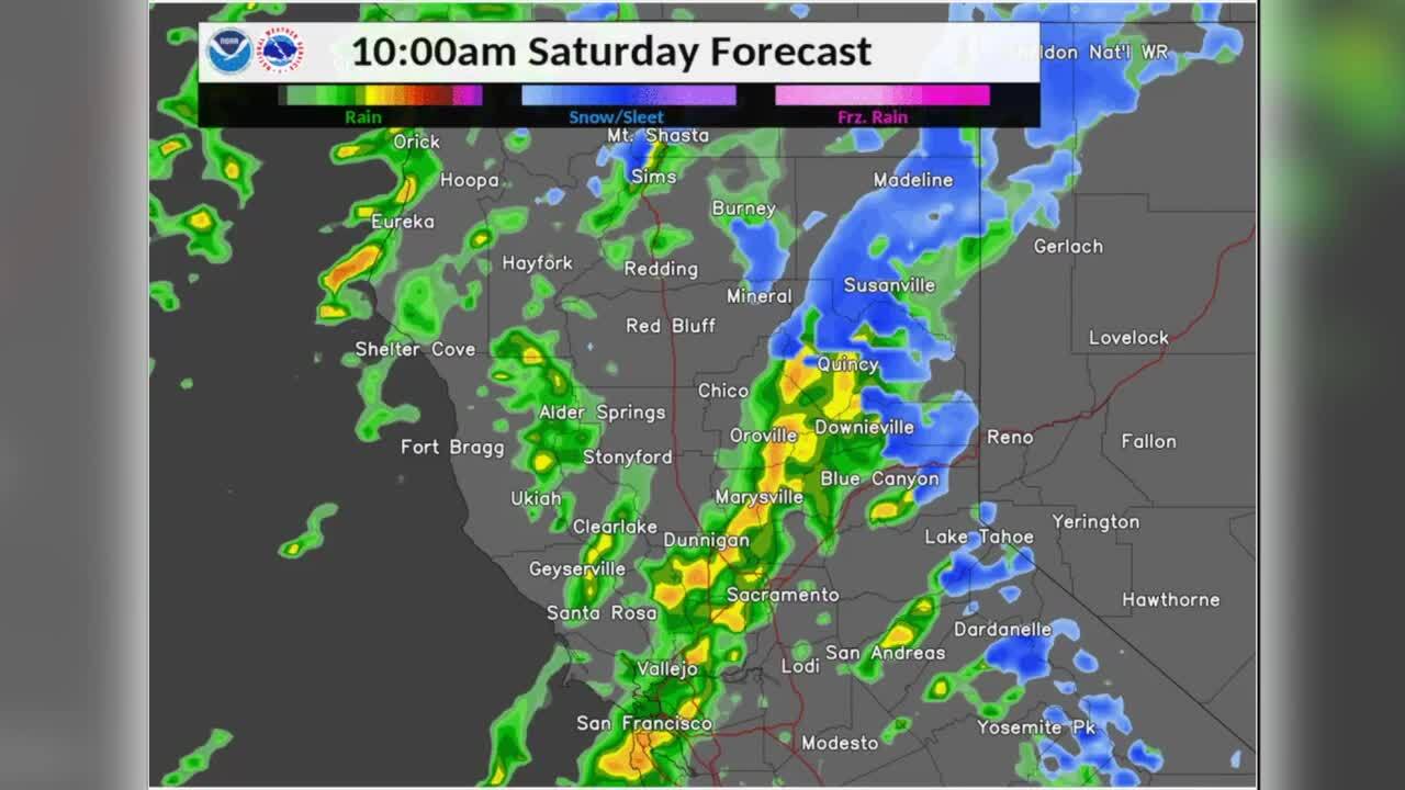 CA weather forecast how rain, Sierra snow will spread from coast to