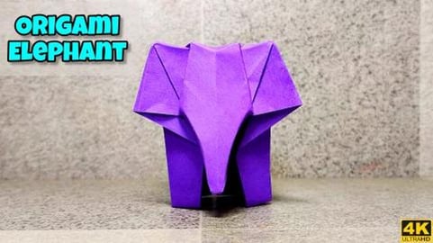 Origami Elephant | Origami Animal | Origami tutorial | Pa...