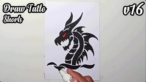 Draw Tatto v16 #shorts