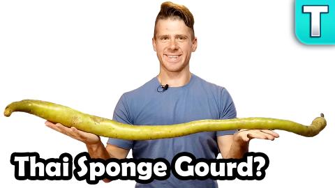 Thai Extra Long Sponge Gourd | Rare Foods You’ve Never ...