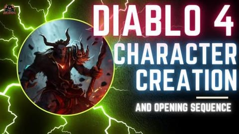 Diablo 4 Druid Character Creation and Opening Sequence