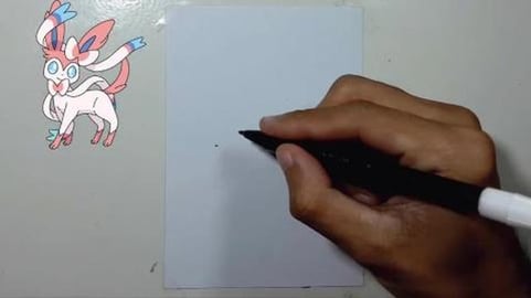 drawing Pokemon sylveon
