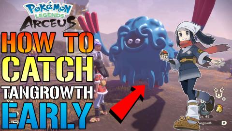 Pokemon Legends Arceus: How To Catch ALPHA TANGROWTH! Ear...
