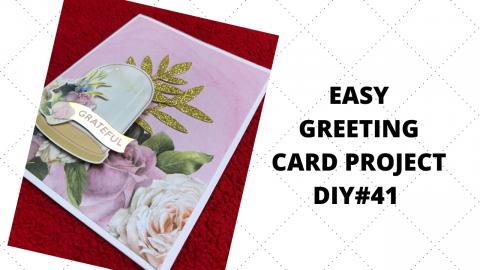 EASY GREETING CARD PROJECT DIY#41
