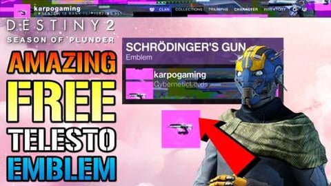Destiny 2: Amazing Telesto Emblem! "Schrodinger's Gun" Ho...