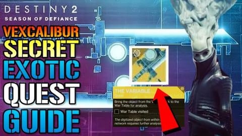Destiny 2: VEXCALIBUR Exotic Glaive! How To Get This TODA...