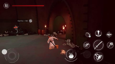 Samurai Jack: 13/5 gameplay (level 3-2)