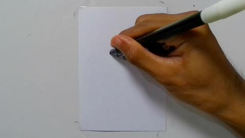 Drawing Graffiti urban octopus cartoon
