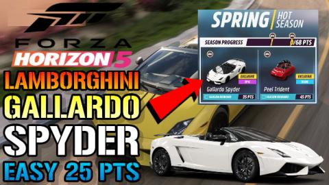 Forza Horizon 5: Lamborghini Gallardo Spyder Guide, How T...