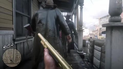 Red Dead Redemption 2   Bank Robbery With the Pump
