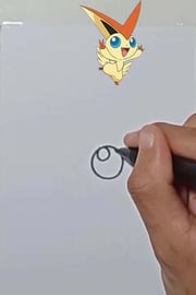 Drawing Pokemon VICTINI Shorts