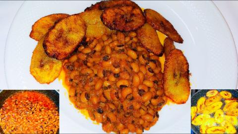 Plantain and beans recipe