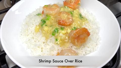 Shrimp in Savory Sauce Over Rice | Amazing Dinner Dish