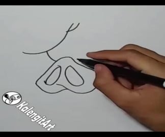 draw glasses pig character graffiti #shorts