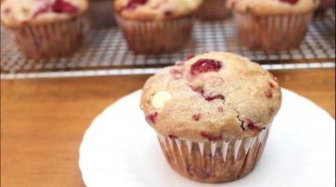 Raspberry White Chocolate Chip Muffins by  SweetTreats