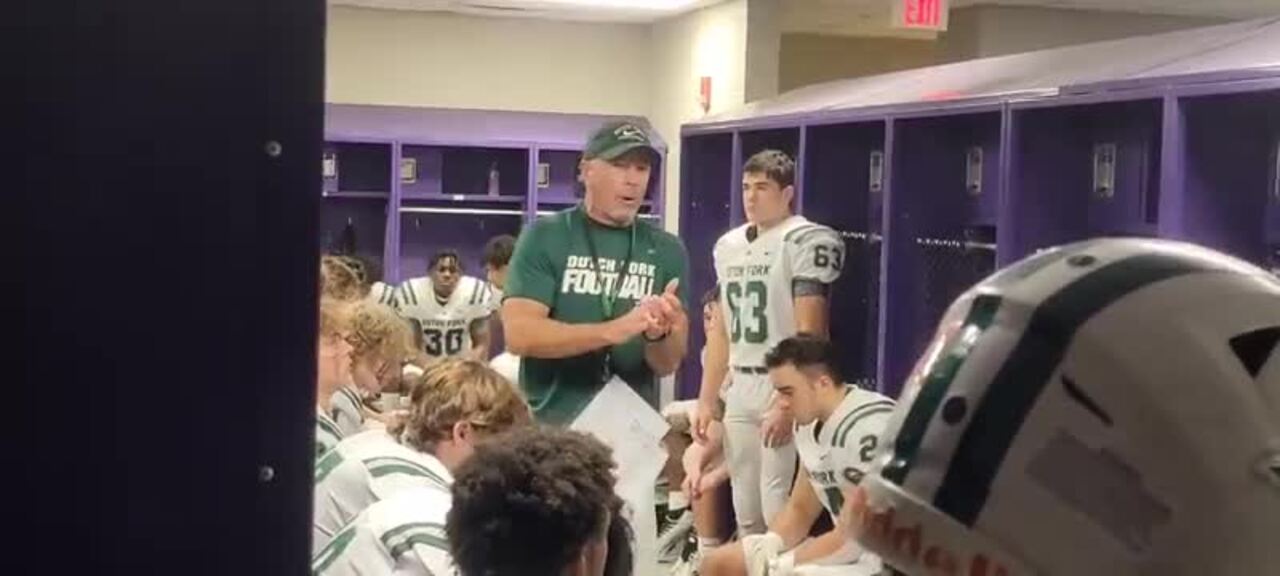 Tom Knotts speech before Dutch Fork SC football 2022 championship game