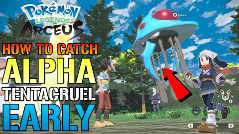 Pokemon Legends Arceus: How To Catch ALPHA TENTACRUEL! Th...