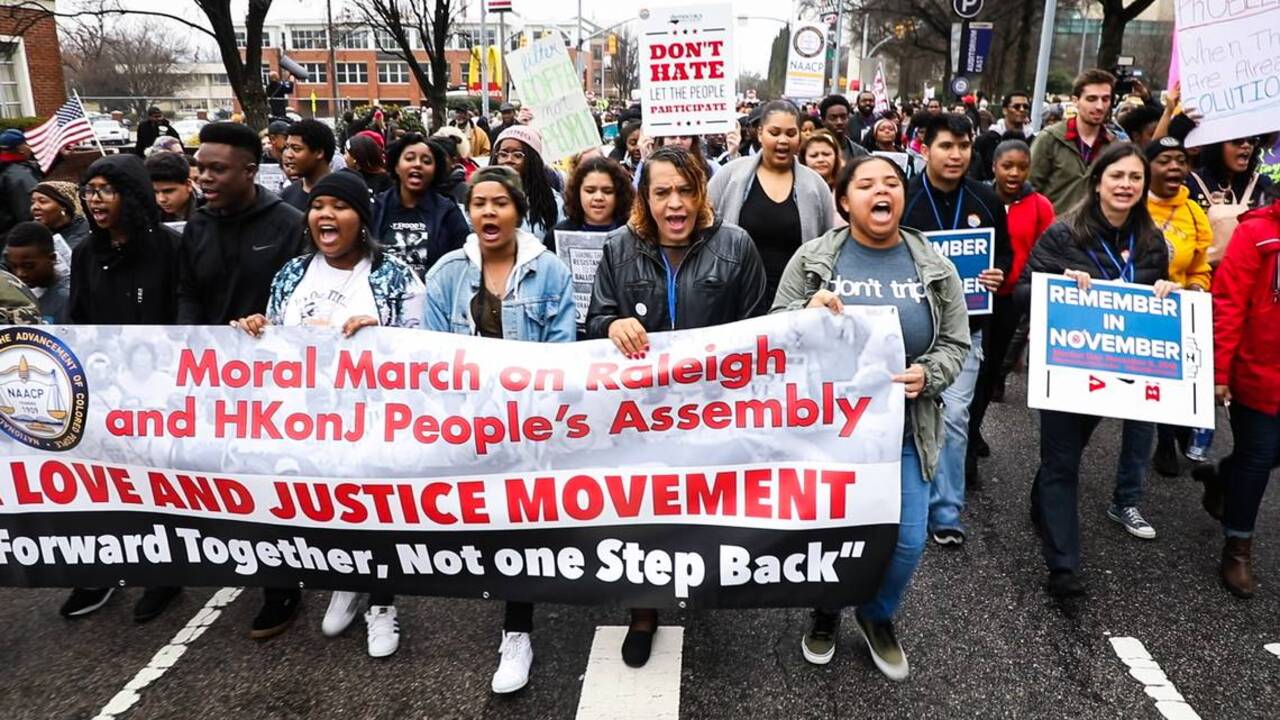 Moral March: Despite the rain, thousands attend 12th annual HKonJ Moral ...