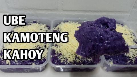 UBE KAMOTENG KAHOY | How to make Ube using kamoteng kahoy...