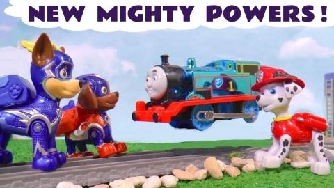 Paw Patrol Mighty Pups Powers Toy Story with Thomas The T...