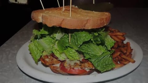 Giant Chicken Sandwich Challenge in Canada!