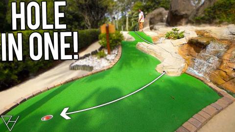 Super Lucky Double Mini Golf Hole In One! - Part 2