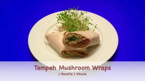 Tempeh Mushroom Wraps / Healthy & Vegan (shorts)