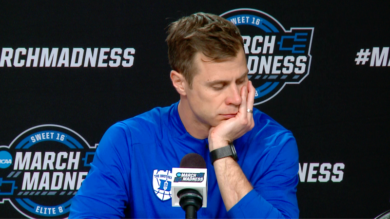 Duke basketball coach talks about final plays in loss to UConn (Video ...
