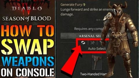 Diablo 4: How To "Swap" Weapons On Console! Barbarian Swa...